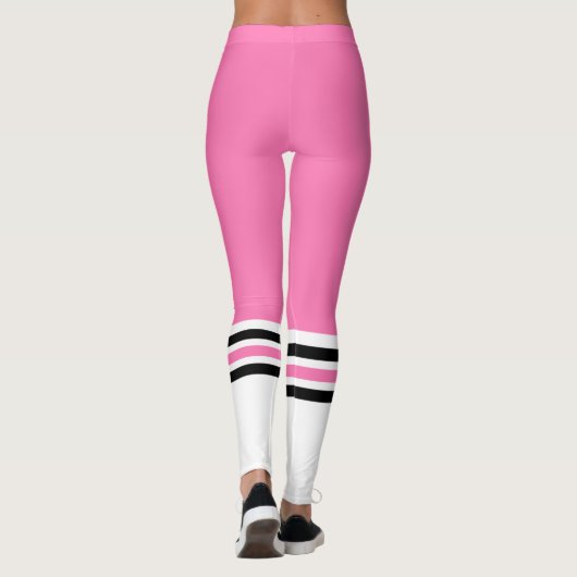 Fitness Roze Tube Sock Leggings (Achterkant)