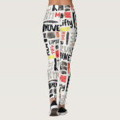 Fitness Run Beweeg naadloze patronen Leggings (Achterkant)