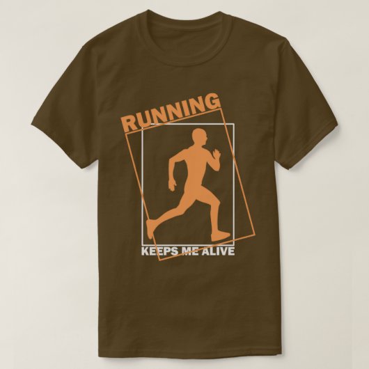 Fitness runner jogging loop t-shirt (Design voorkant)