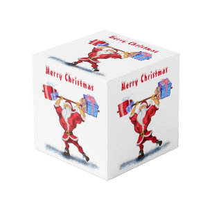 Fitness Santa Christmas Cube Kubus