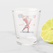 Fitness Santa Claus Shot Glass Shot Glas (Achterkant)