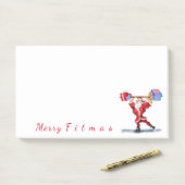 Fitness Santa Post-it® notes (Op bureau)