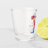 Fitness Santa Shot Glass Grappig Glas (Links)