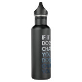 Fitness Shirt Inspirerend Quote Fitne Waterfles (Links)