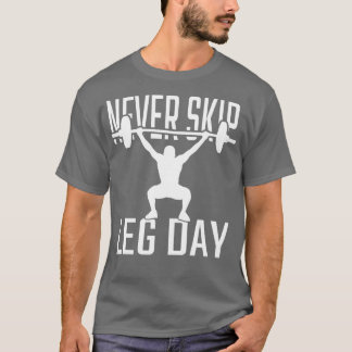 Fitness Skip Been Day nooit T-shirt