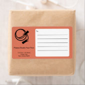 Fitness Skipping Rope Orange Black Shipping Etiket (Insitu)