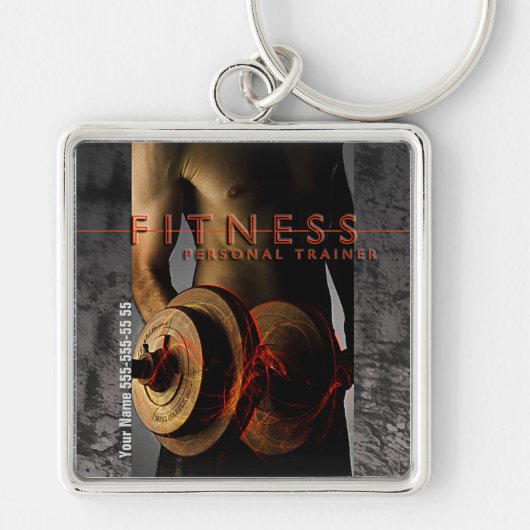 fitness - Sleutelhanger (Voorkant)