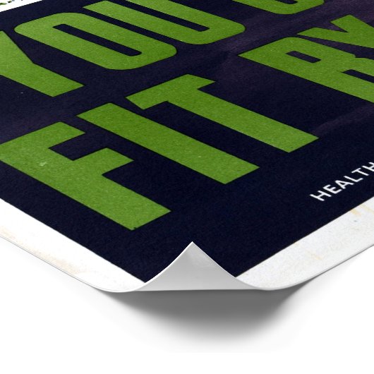  fitness Speel het spel honkbal Poster (Hoek)