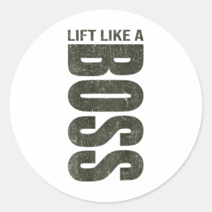 Fitness Spreuk Y2k Gym Training Ck Print Yoga Spor Ronde Sticker