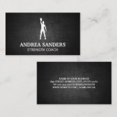 Fitness Strength Coach | Vrouwen met Kettle Bell Visitekaartje (Voorkant / Achterkant)