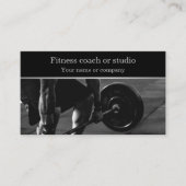 Fitness studio centrum coach instructeur visitekaartje (Voorkant)
