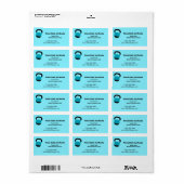 Fitness Studio Naam Expertise Kettlebell Adres Etiket (Full Sheet)