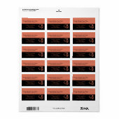 Fitness Studio Springtouw Oranje Adres Etiket (Full Sheet)