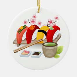 Fitness - Sushi! door SRF Keramisch Ornament