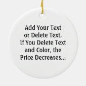 Fitness - Sushi! door SRF Keramisch Ornament (Achterkant)