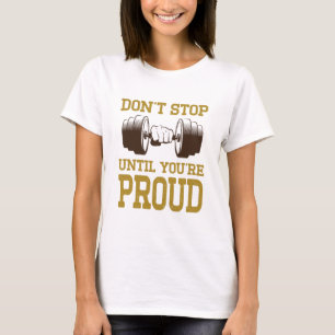 Fitness T-shirt  Motivatie Shirten   Workout