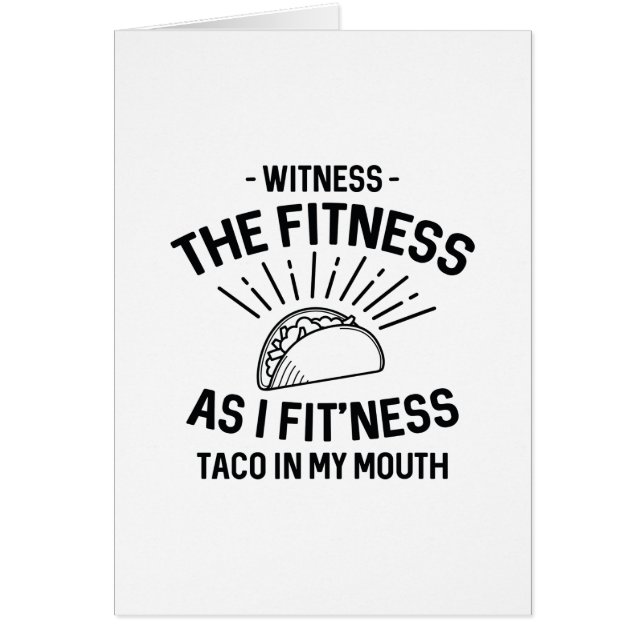 Fitness Taco (Voorkant)