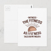 Fitness Taco Briefkaart (Voorkant / Achterkant)