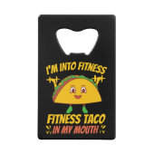 Fitness Taco Exercise Gym Creditkaart Flessenopener (Voorkant)