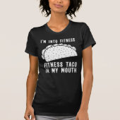 Fitness Taco Funny T Shirt Humoureuze Gym (Voorkant)