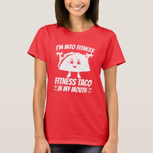Fitness Taco Grappige Gym  T-shirt (Voorkant)