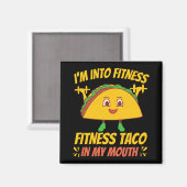 Fitness Taco oefent Gym uit Magneet (Voorkant / Achterkant)