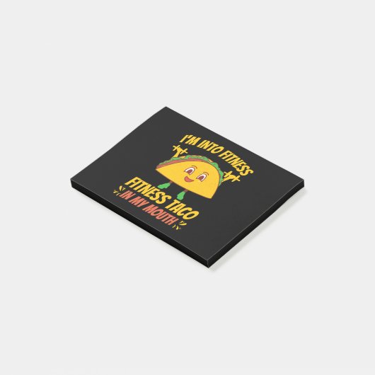 Fitness Taco oefent Gym uit Post-it® Notes (Schuin)