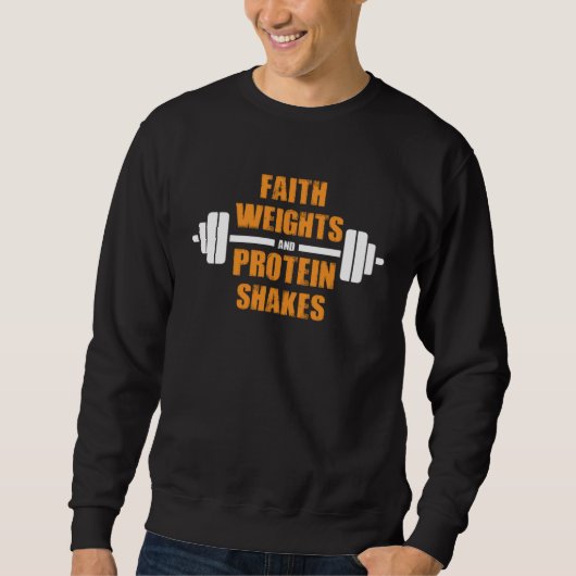 Fitness Tees  Faith Weights Protein Shakes (Voorkant)
