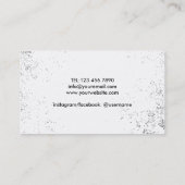 Fitness Tire Flip Personal Trainer Grunge Visitekaartje (Achterkant)