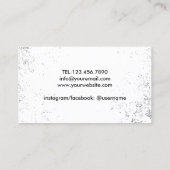 Fitness Tire Training Grunge Black Professional Visitekaartje (Achterkant)