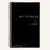 Fitness Tracking Journal Notitieboek (Voorkant)