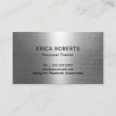 Fitness Trainer 5 Klasse Pass Modern Metaal Klantenkaartje (Achterkant)