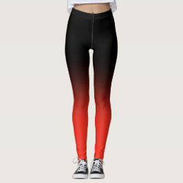 Fitness Trainer Black en Red Leggings