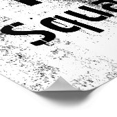 Fitness Trainer Bodybuilding Grunge Workout Poster (Hoek)