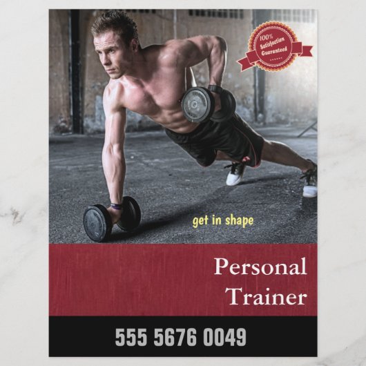 Fitness Trainer Business Adverteren brochure (Voorkant)