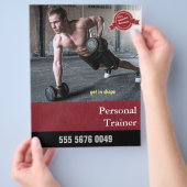 Fitness Trainer Business Adverteren brochure (Hand)