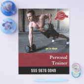Fitness Trainer Business Adverteren brochure (Enkel)