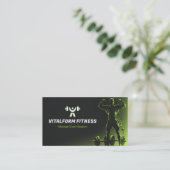 Fitness Trainer Business | Black Muscle Visitekaartje (Staand voorkant)