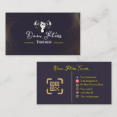 Fitness Trainer Business Card Visitekaartje (Voorkant / Achterkant)
