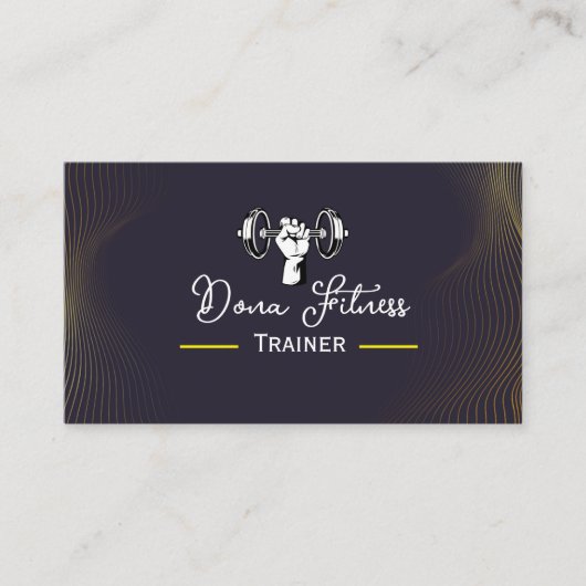 Fitness Trainer Business Card Visitekaartje (Voorkant)