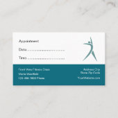 Fitness Trainer Class Afspraak Visitekaartjes Afsprakenkaartje (Voorkant)