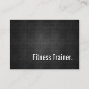 Fitness Trainer Cool Black Metal Simpliciet Visitekaartje