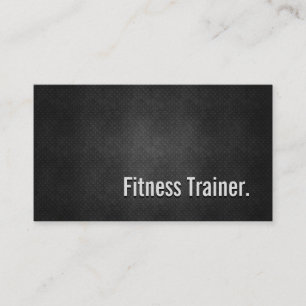 Fitness Trainer Cool Black Metal Simpliciet Visitekaartje
