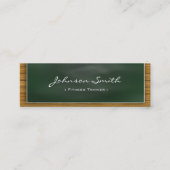 Fitness Trainer - Cool Blackboard Personal Mini Visitekaartje (Voorkant)