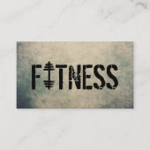 Fitness Trainer Cool Grunge Workout Bodybuilding Visitekaartje (Voorkant)