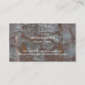 Fitness Trainer Dumbbell Fire Gym Visitekaartje (Achterkant)