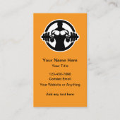 Fitness Trainer en Coach Visitekaartjes (Voorkant)