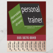 Fitness Trainer Geometric Modern Design Flyer (Voorkant)