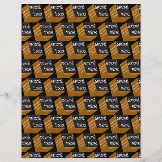 Fitness Trainer Geometric Modern Design Flyer (Achterkant)