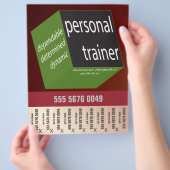 Fitness Trainer Geometric Modern Design Flyer (Hand)
